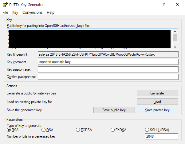 AWS putty 연결 이미지 4